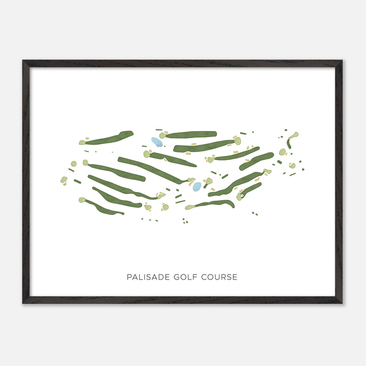 Print of Palisade Golf Course Modern Map