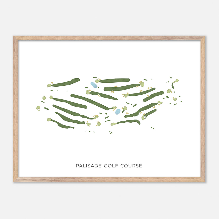 Print of Palisade Golf Course Modern Map
