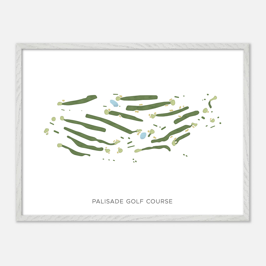 Print of Palisade Golf Course Modern Map