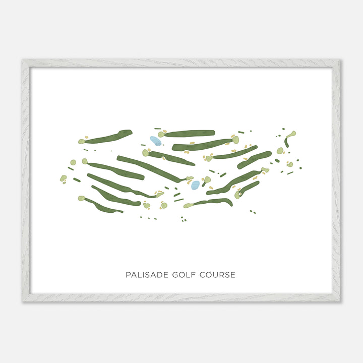 Print of Palisade Golf Course Modern Map