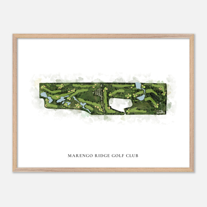 Print of Marengo Ridge Golf Club Classic Map