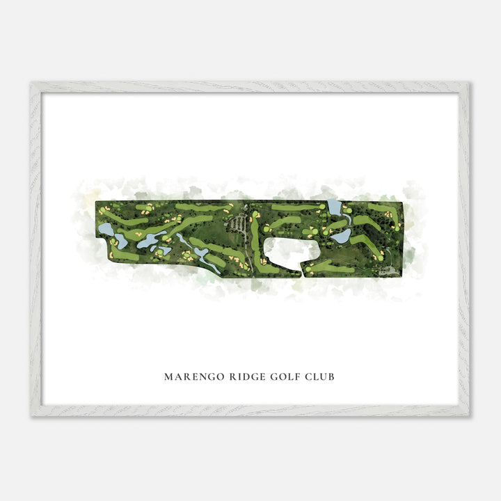 Print of Marengo Ridge Golf Club Classic Map