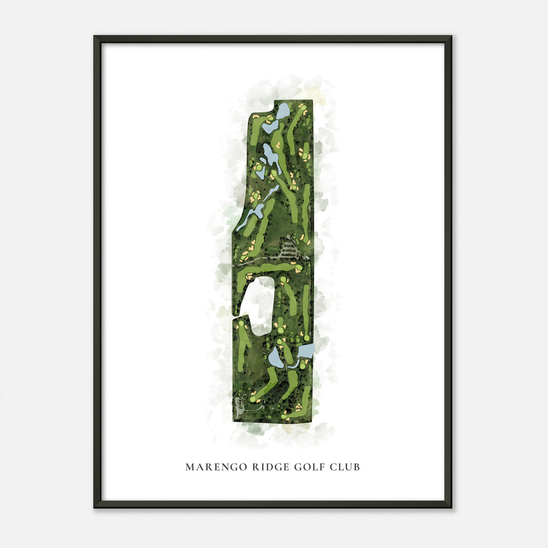 Print of Marengo Ridge Golf Club Classic Map