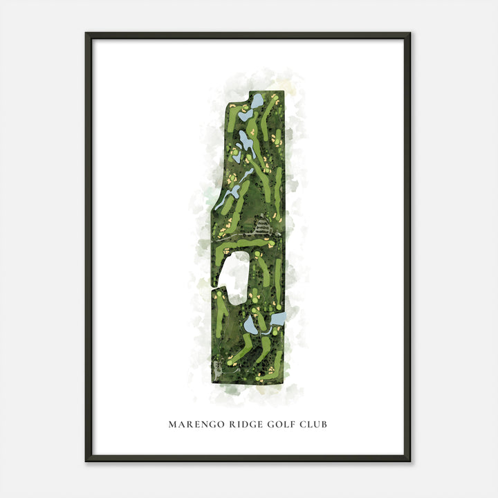 Print of Marengo Ridge Golf Club Classic Map