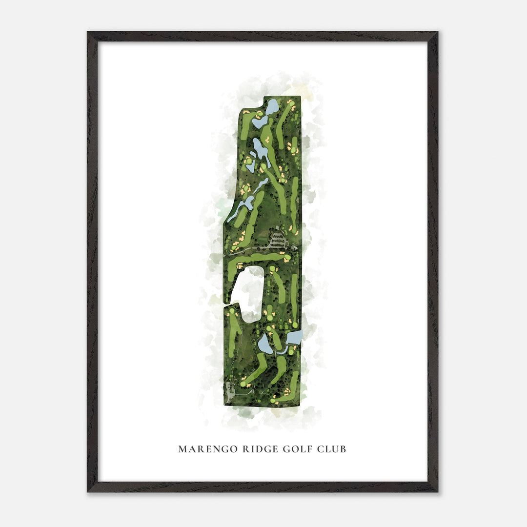 Print of Marengo Ridge Golf Club Classic Map