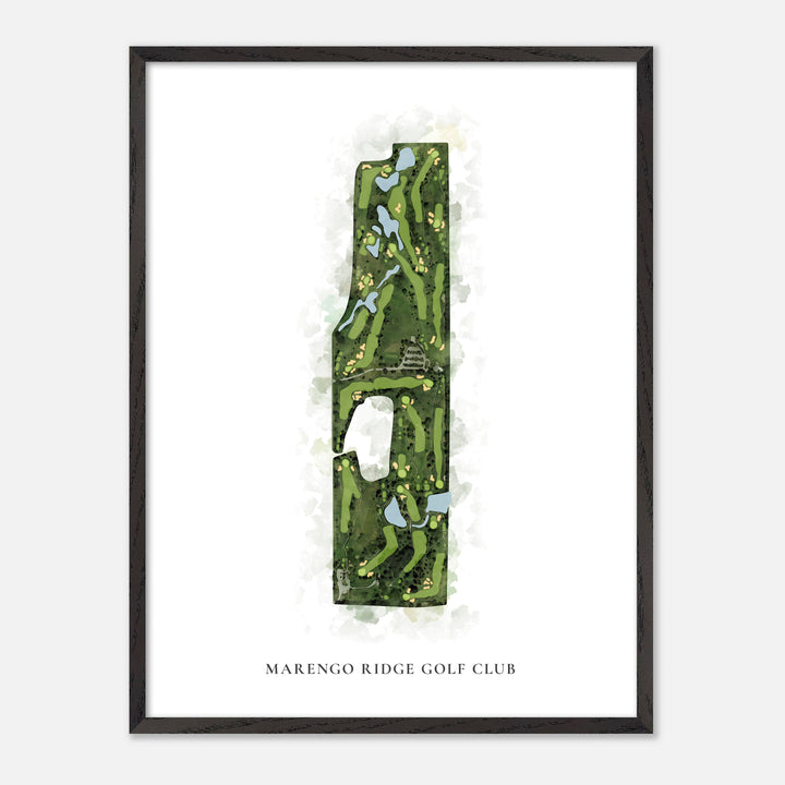 Print of Marengo Ridge Golf Club Classic Map