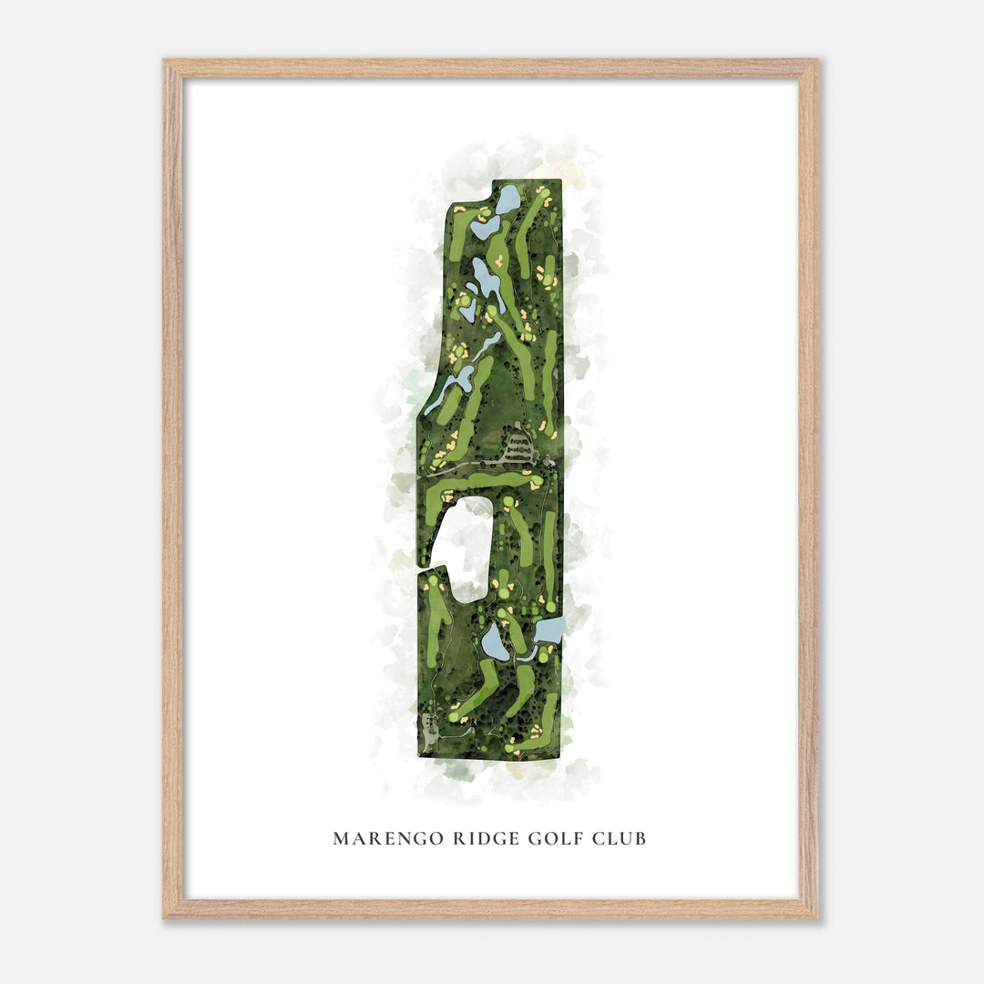 Print of Marengo Ridge Golf Club Classic Map