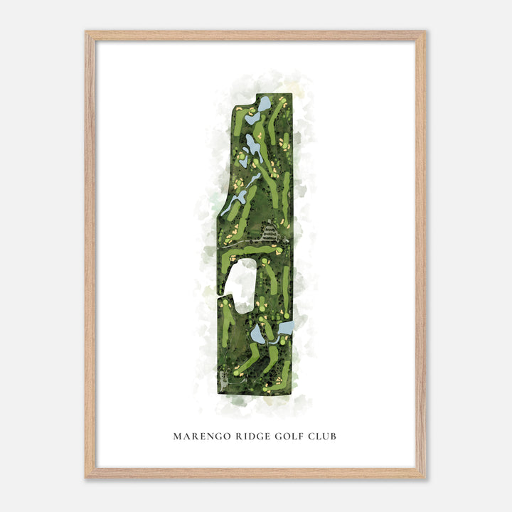 Print of Marengo Ridge Golf Club Classic Map