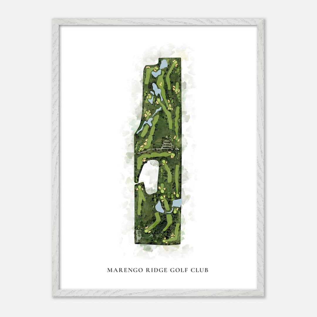 Print of Marengo Ridge Golf Club Classic Map
