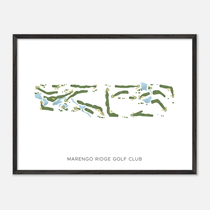 Print of Marengo Ridge Golf Club Modern Map