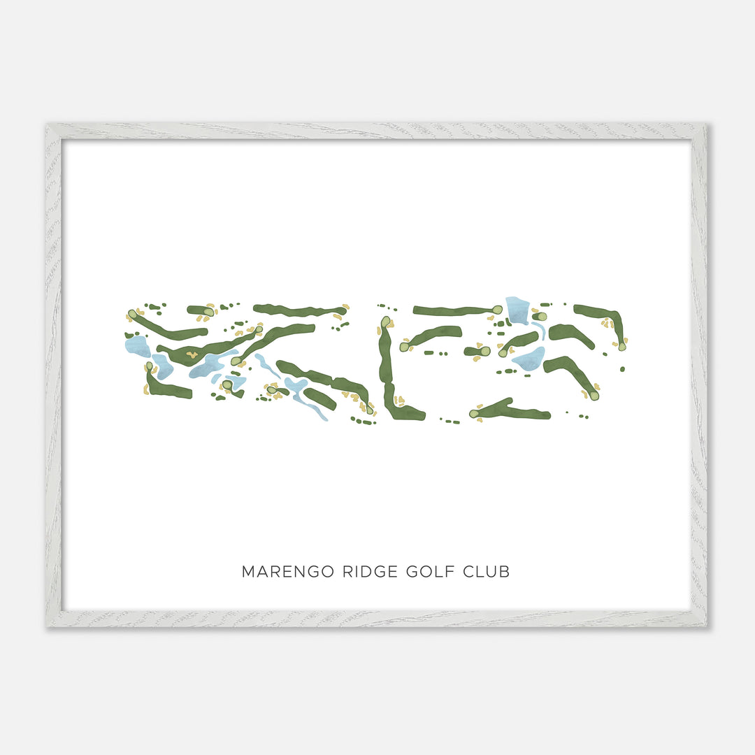 Print of Marengo Ridge Golf Club Modern Map