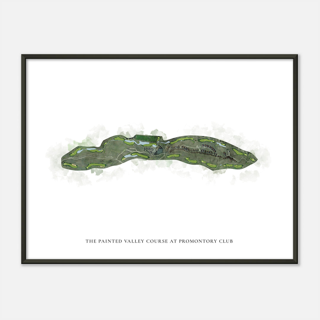 Print of The Painted Valley Course At Promontory Club Classic Map