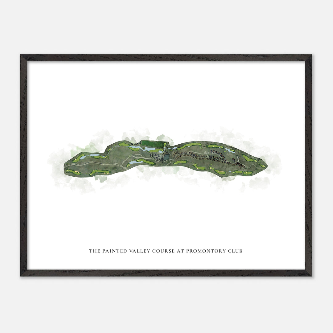 Print of The Painted Valley Course At Promontory Club Classic Map