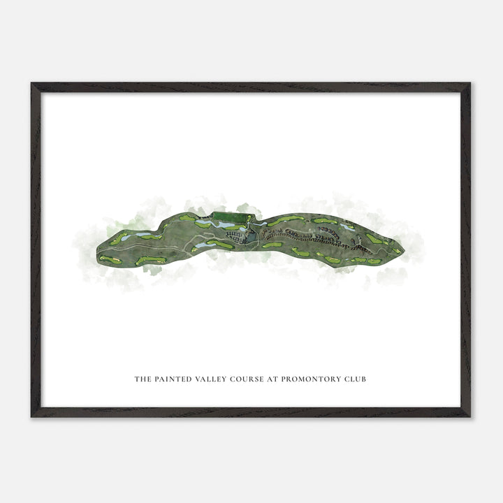 Print of The Painted Valley Course At Promontory Club Classic Map
