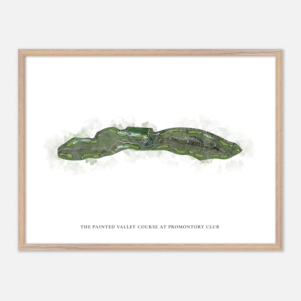 Print of The Painted Valley Course At Promontory Club Classic Map