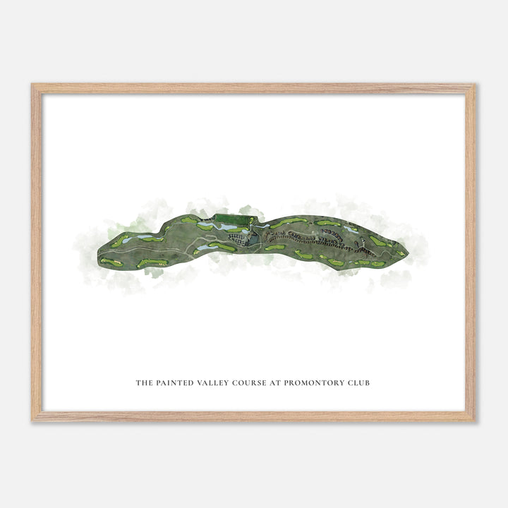 Print of The Painted Valley Course At Promontory Club Classic Map