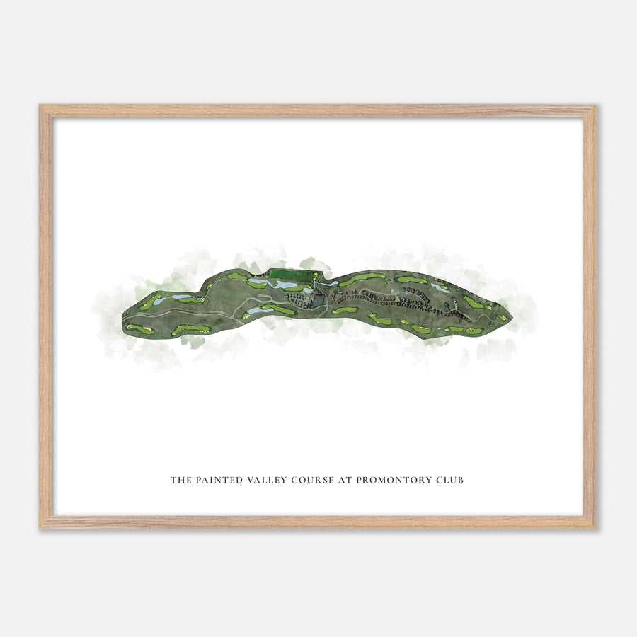 Print of The Painted Valley Course At Promontory Club Classic Map