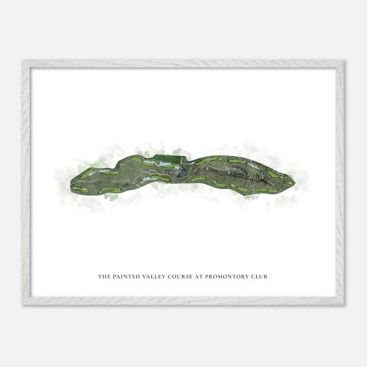 Print of The Painted Valley Course At Promontory Club Classic Map