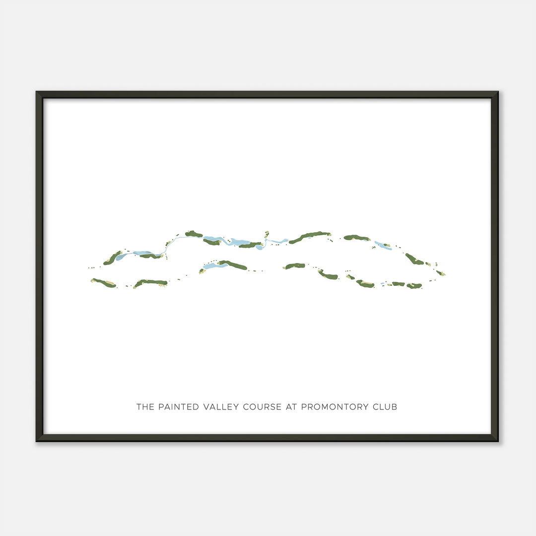 Print of The Painted Valley Course At Promontory Club Modern Map