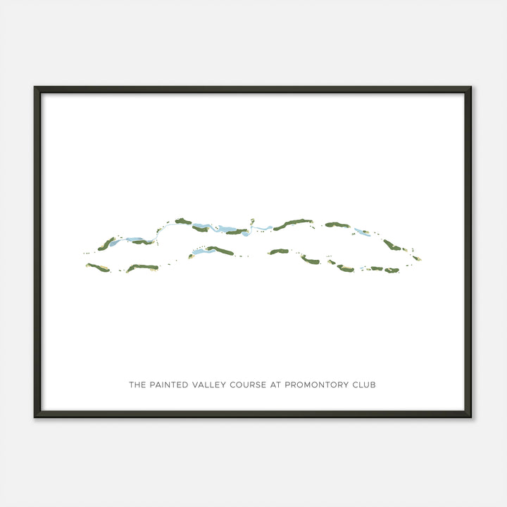 Print of The Painted Valley Course At Promontory Club Modern Map
