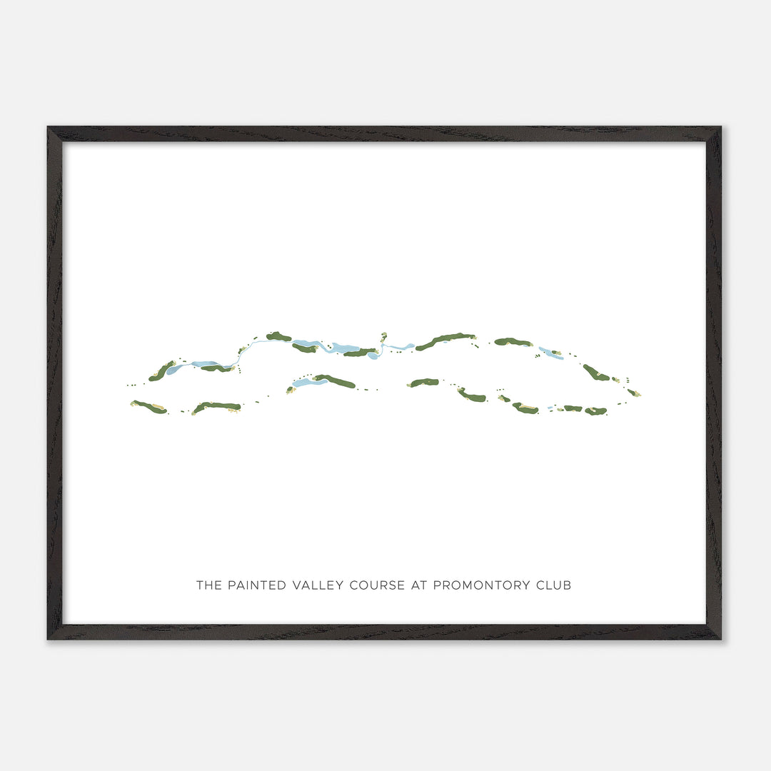 Print of The Painted Valley Course At Promontory Club Modern Map