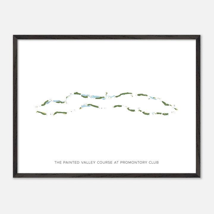 Print of The Painted Valley Course At Promontory Club Modern Map