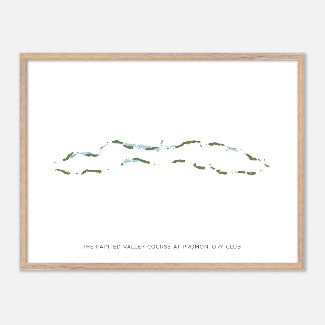 Print of The Painted Valley Course At Promontory Club Modern Map