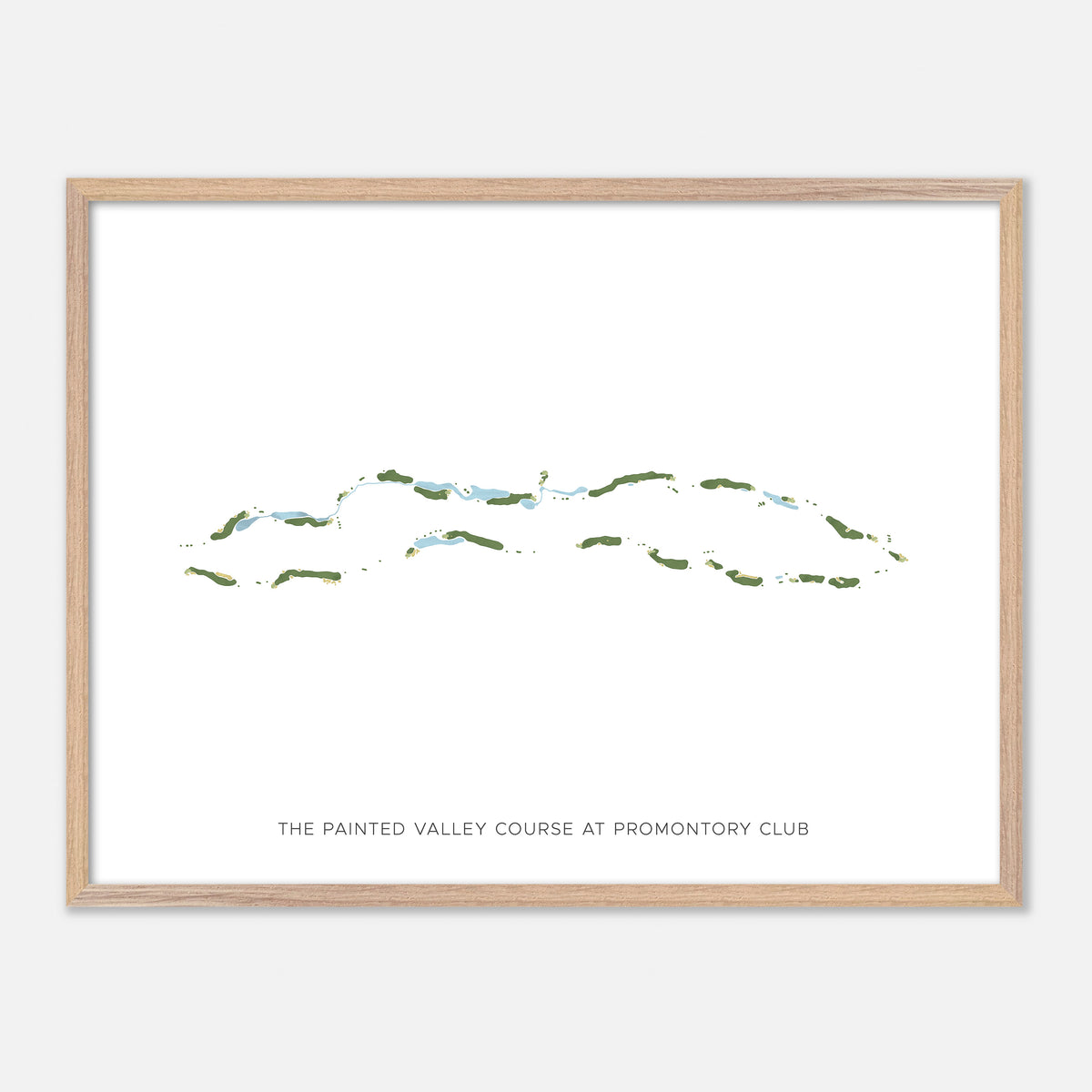 Print of The Painted Valley Course At Promontory Club Modern Map