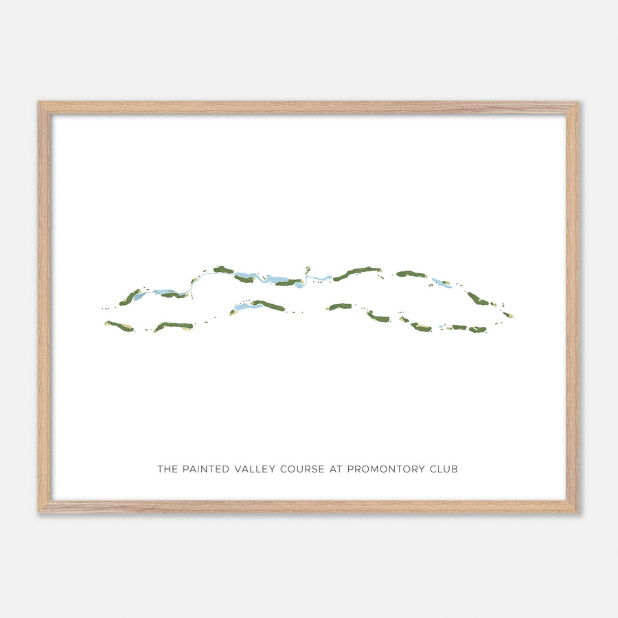 Print of The Painted Valley Course At Promontory Club Modern Map