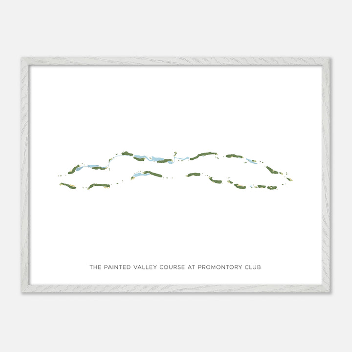 Print of The Painted Valley Course At Promontory Club Modern Map