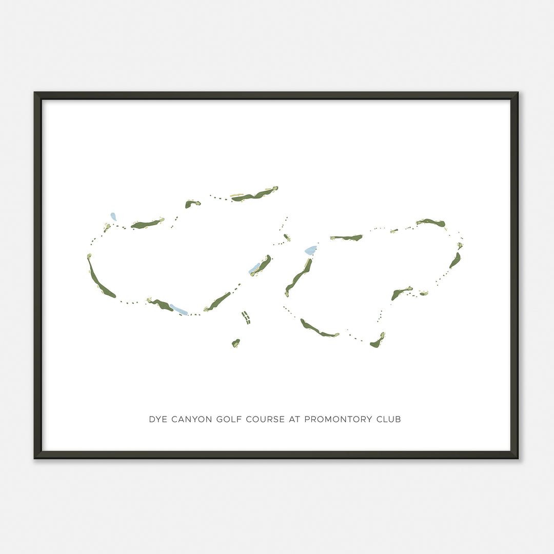 Print of Dye Canyon Golf Course At Promontory Club Modern Map