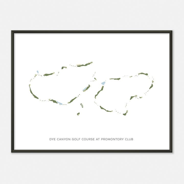 Print of Dye Canyon Golf Course At Promontory Club Modern Map