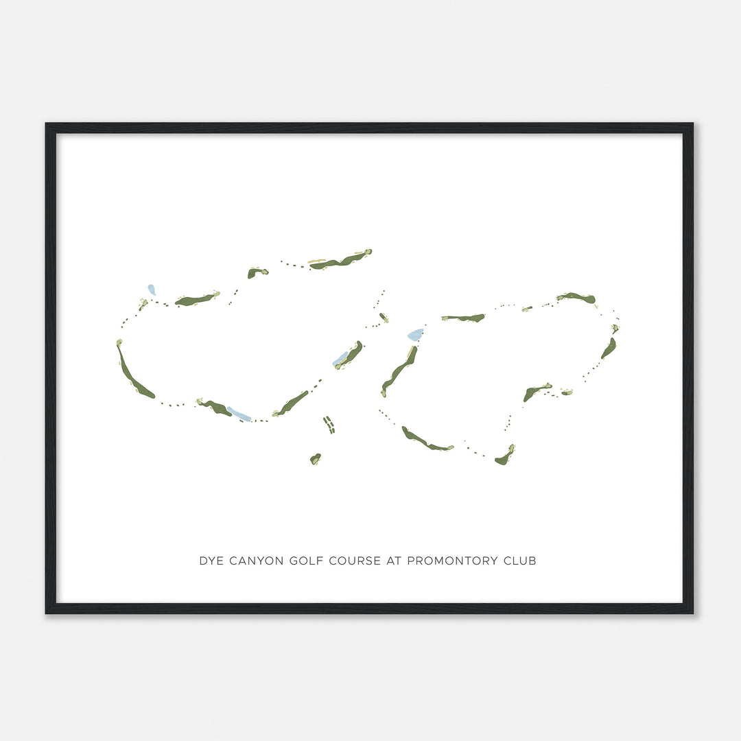 Print of Dye Canyon Golf Course At Promontory Club Modern Map