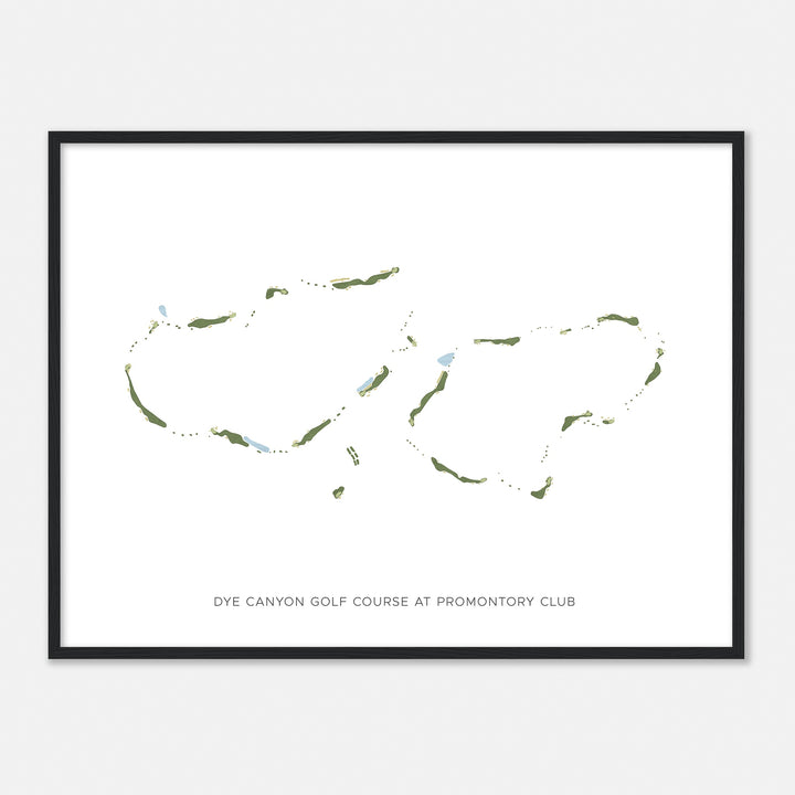 Print of Dye Canyon Golf Course At Promontory Club Modern Map