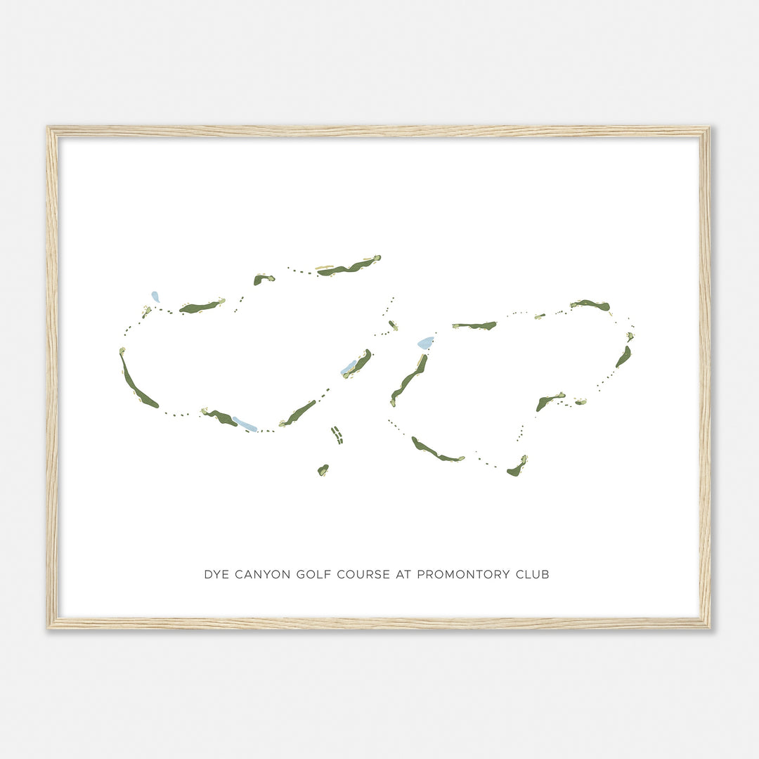 Print of Dye Canyon Golf Course At Promontory Club Modern Map