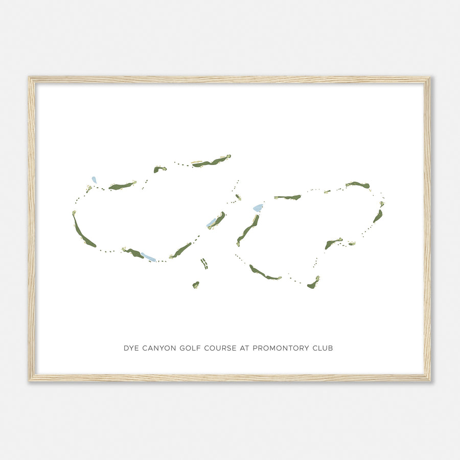 Print of Dye Canyon Golf Course At Promontory Club Modern Map