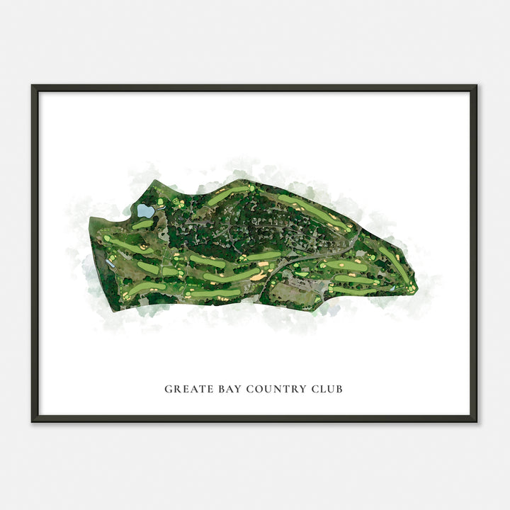 Print of Greate Bay Country Club Classic Map