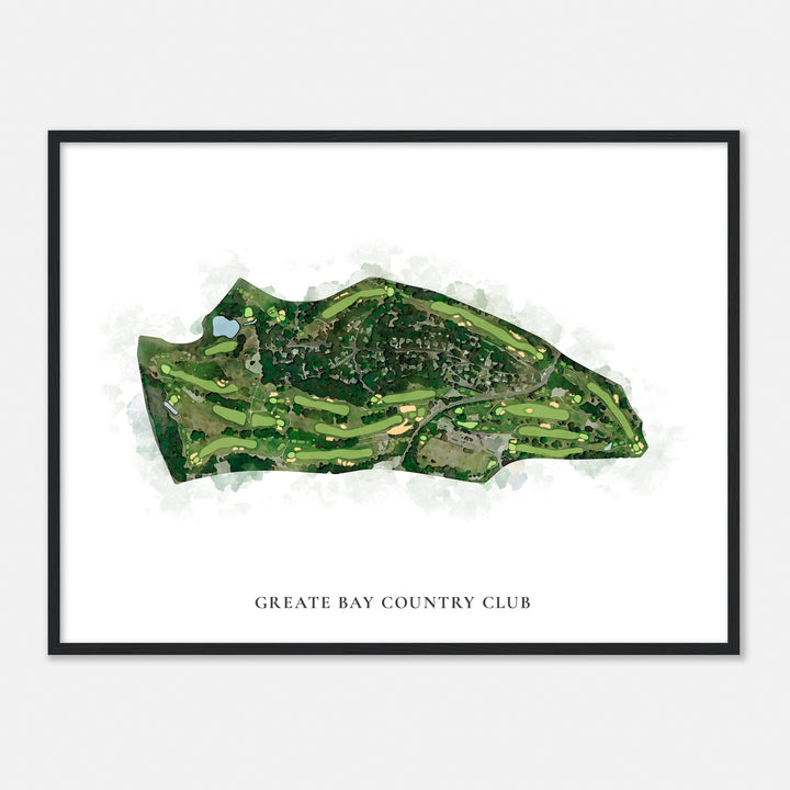 Print of Greate Bay Country Club Classic Map