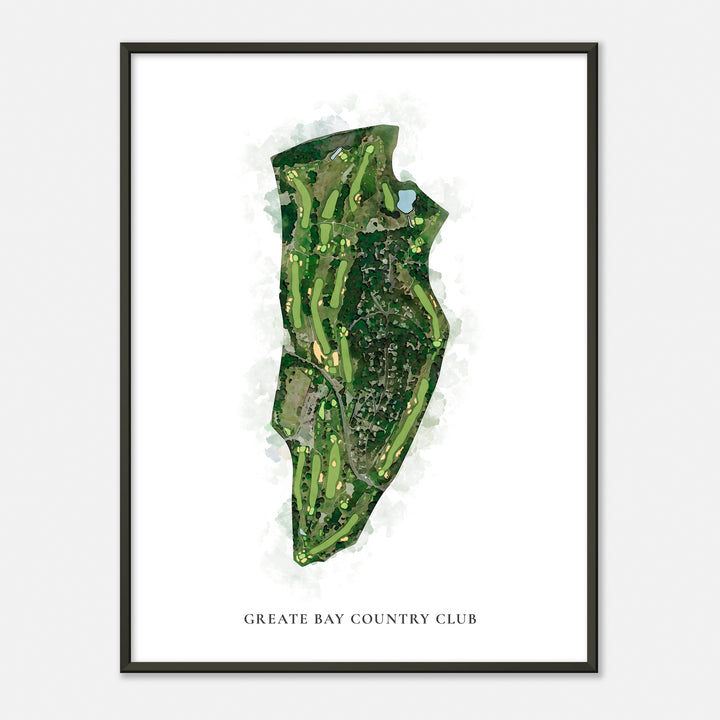 Print of Greate Bay Country Club Classic Map