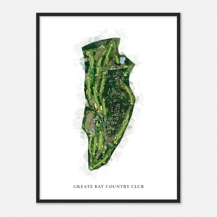 Print of Greate Bay Country Club Classic Map
