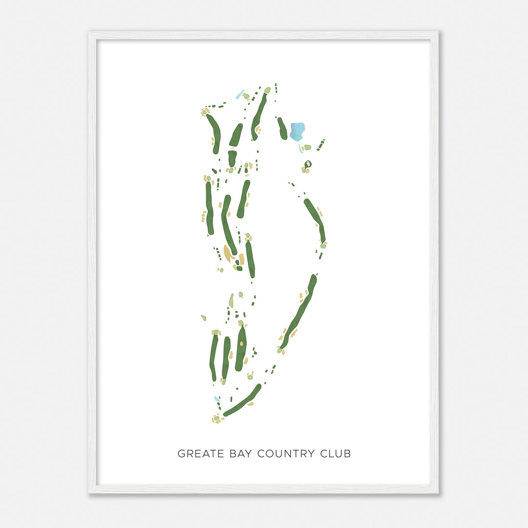 Print of Greate Bay Country Club Modern Map