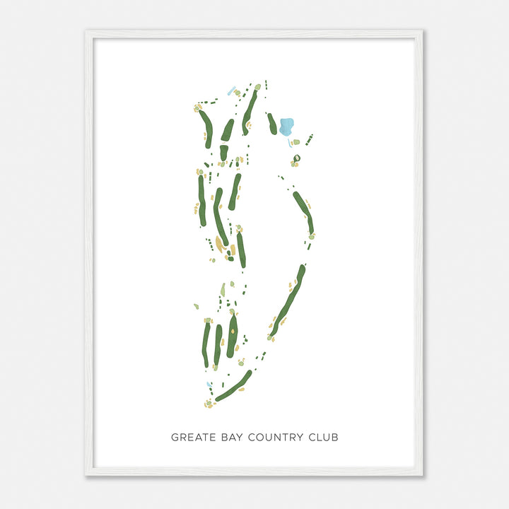 Print of Greate Bay Country Club Modern Map