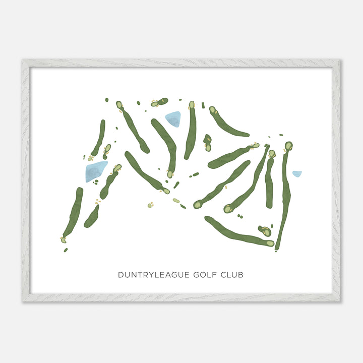 Print of Duntryleague Golf Club Modern Map