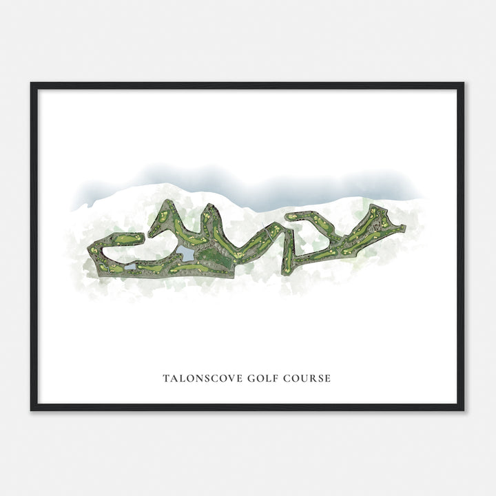 Print of Talonscove Golf Course Classic Map