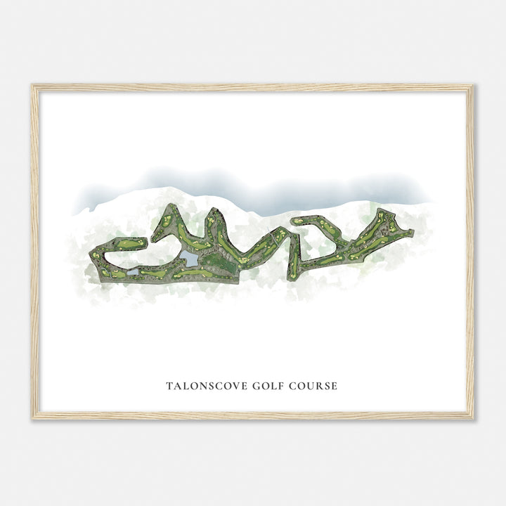 Print of Talonscove Golf Course Classic Map