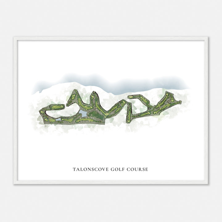 Print of Talonscove Golf Course Classic Map