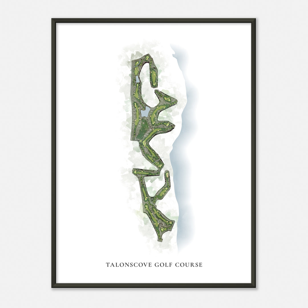 Print of Talonscove Golf Course Classic Map