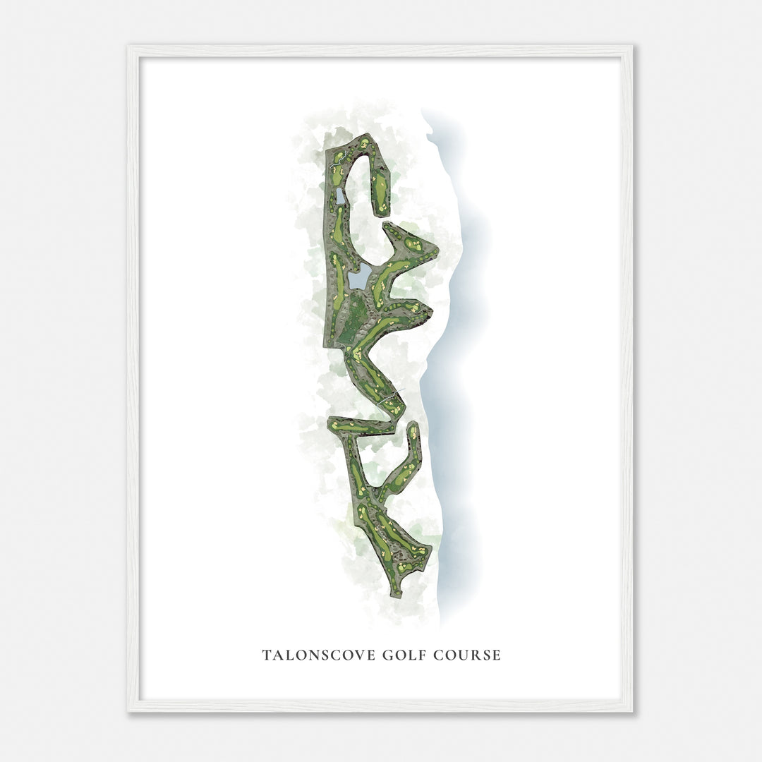 Print of Talonscove Golf Course Classic Map