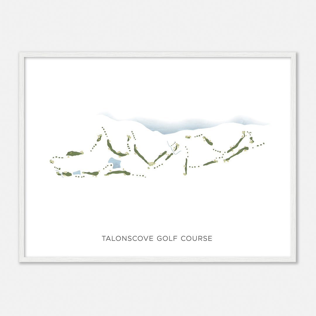 Print of Talonscove Golf Course Modern Map