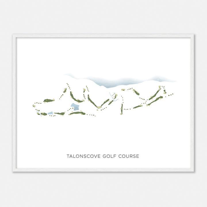 Print of Talonscove Golf Course Modern Map